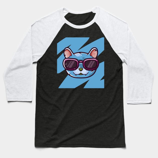 Cat Baseball T-Shirt by ezx